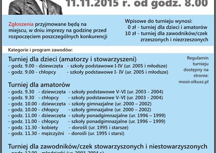 Otwarty Turniej Tenisa Stołowego - Memoriał Henryka Swędzioła