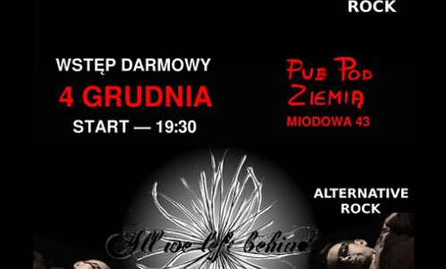 Koncert Novva i All We Left Behind w Pubie Pod Ziemią!