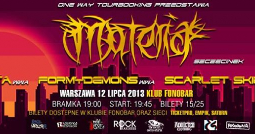 Materia w Warszawie! + Formydemons + Scarlet Skies + Far Enough