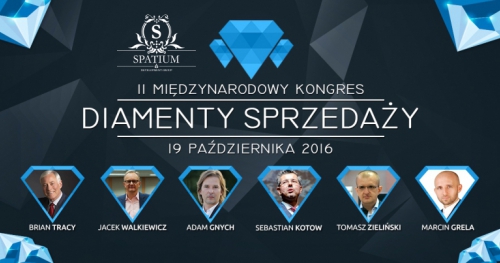 II MIĘDZYNARODOWY KONGRES - DIAMENTY SPRZEDAŻY - Brian Tracy - bilety