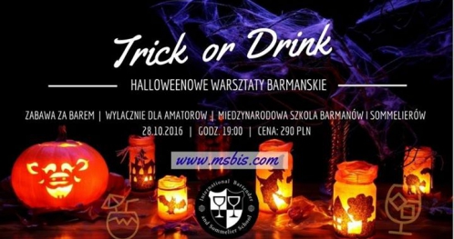Trick or Drink: Halloweenowe warsztaty barmańskie dla amatorów