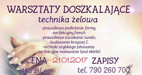 WARSZTATY DOSZKALAJĄCE-METODA ŻELOWA