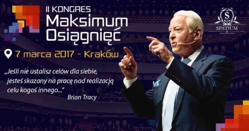 MAKSIMUM OSIĄGNIĘĆ - BRIAN TRACY - KRAKÓW - bilety