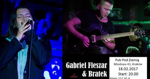 Gabriel Fleszar i Bratek w Pubie Pod Ziemią! Koncert Akustyczny!