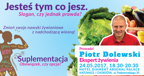 Jesteś Tym co Jesz  - Slogan, czy jednak prawda ?  Suplementacja - obowiązek, czy opcja ?