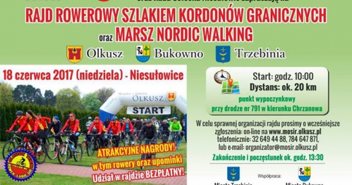Rajd Rowerowy Szlakiem Kordonów Granicznych oraz Marsz Nordic