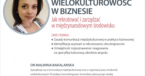 BL TRAINING: Wielokulturowość w biznesie - jak rekrutować i zarządzać w międzynarodowym środowisku