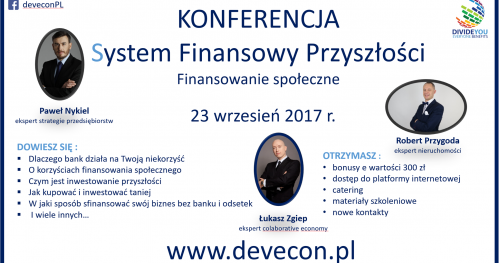 SYSTEM FINANSOWY PRZYSZŁOŚCI