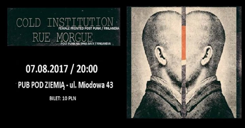 Rue Morgue + Cold Institution / post punk attack !