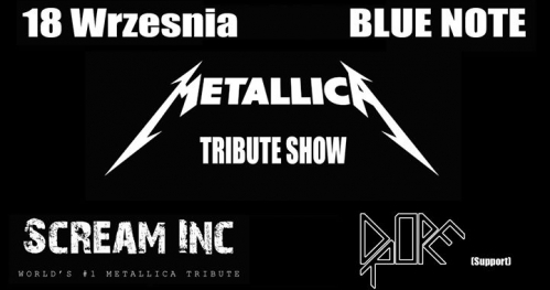 Tribute to Metallica show! - Scream INC (official tribute band)