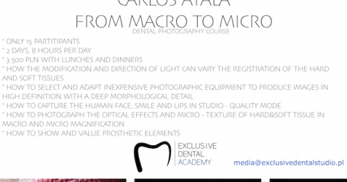 Warsztaty "From macro to micro" Carlos Ayala