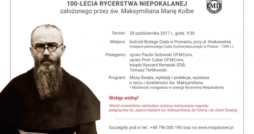 Obchody 100. rocznicy powstania Rycerstwa Niepokalanej
