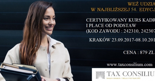 CERTYFIKOWANY Kurs Kadry i Płace od podstaw (kod zawodu 242310, 242307)