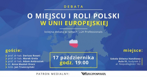 Debata o miejscu i roli Polski w Unii Europejskiej