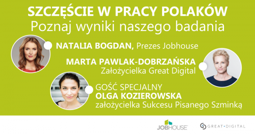 Szczęście w Pracy Polaków - spotkanie wokół wyników badań