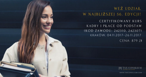 CERTYFIKOWANY Kurs Kadry i Płace od podstaw (kod zawodu 242310, 242307)