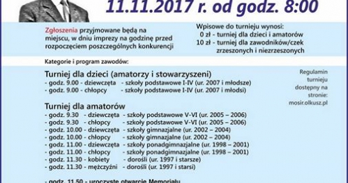 Otwarty Turniej Tenisa Stołowego - 3. Memoriał Henryka Swędzioła