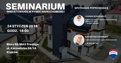 Inwestowanie w rynek nieruchomości - bezpłatne seminarium