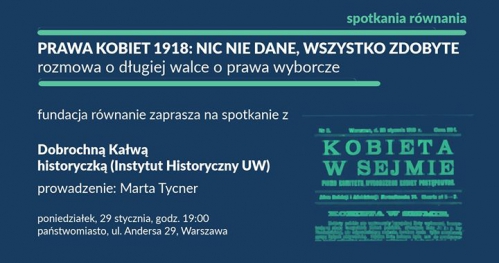 Prawa wyborcze kobiet 1918: Nic nie dane, wszystko zdobyte