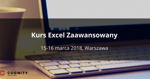 Kurs Excel Zaawansowany w Cognity - Warszawa