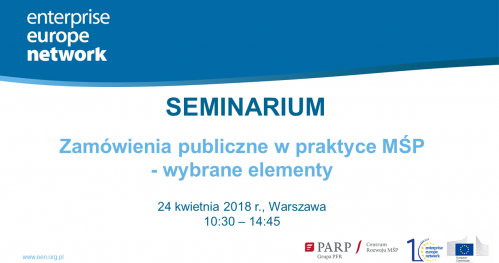 Seminarium pt. "Zamówienia publiczne w praktyce MŚP - wybrane elementy" - TRANSMISJA