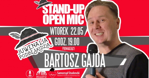 Stand-Up Open Mic z Bartoszem Gajdą I 22.05 I 19.00 I Klub Miasto