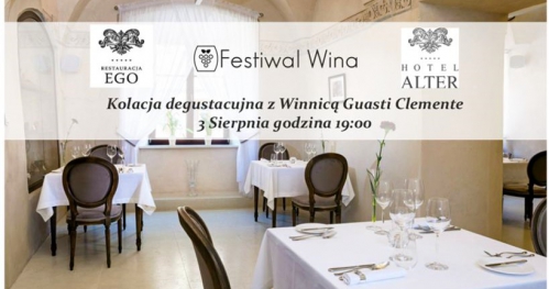 Kolacja deustacyjna / Guasti Clemente / 3.08.2018 / Hotel Alter
