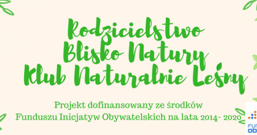 Klub Naturalnie Leśny- spotkanie i piknik w Parku na Kamiennej Górze