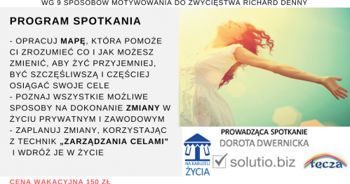 Szkolenie 9 SPOSOBÓW NA POPRAWĘ SAMOPOCZUCIA WG ZASAD RICHARD DENNY