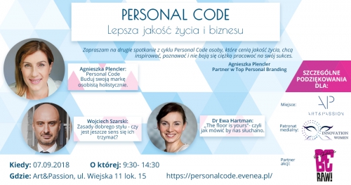 Personal Code. Lepsza jakość życia i biznesu.