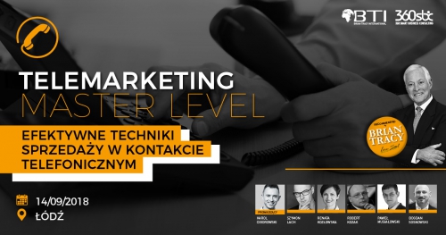 TELEMARKETING - MASTER LEVEL - Efektywne techniki sprzedaży w kontakcie telefonicznym