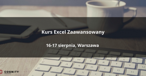 Kurs Excel Zaawansowany w Cognity - Warszawa