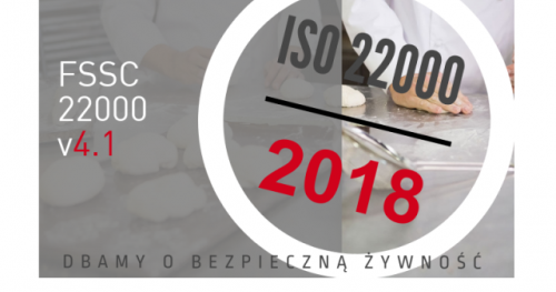 ▶ PEŁNOMOCNIK I AUDITOR WEWNĘTRZNY SYSTEMU ZARZĄDZANIA BEZPIECZEŃSTWEM ŻYWNOŚCI WG FSSC 22000 v4.1 (w tym ISO 22000:2018 i HACCP)