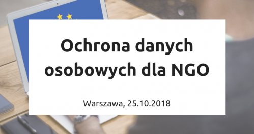 Ochrona danych osobowych w pigułce dla NGO