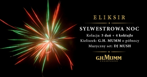 Sylwestrowa Noc na Hemara 1 | Kolacja: 5 dań + 4 koktajle | ELIKSIR - koktajlbar, restauracja, cigar room