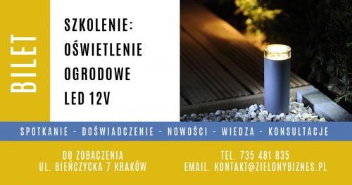 Szkolenie - Projektowanie i instalacja oświetlenia ogrodowego 12V