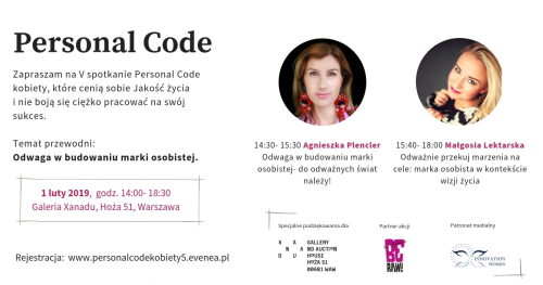 Personal Code V - odwaga w budowaniu marki osobistej