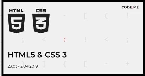 CODE:ME || HTML5 i CSS z elementami JavaScript weekendowo (marzec-kwiecień 2019)