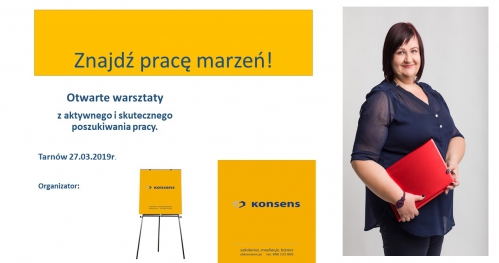 ZNAJDŹ PRACĘ MARZEŃ!  Aktywne warsztaty skutecznego pozyskania pracy.