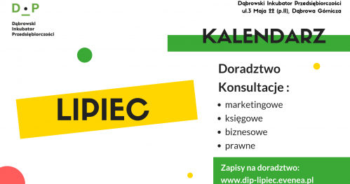 Darmowe Konsultacje Lipiec- Dąbrowski Inkubator Przedsiębiorczości