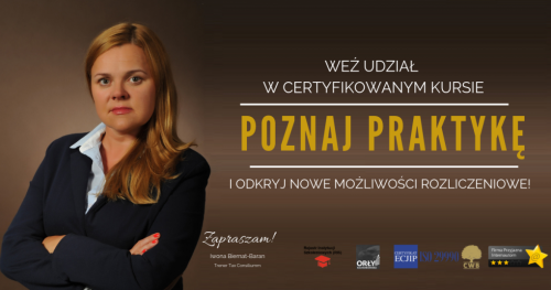 Certyfikowany Kurs Specjalista ds. Podatkowych: PIT, CIT, VAT, PCC (Kod zawodu: 241105)