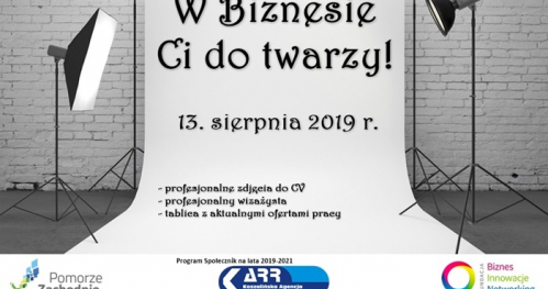 W Biznesie Ci do twarzy - projekt współfinansowany ze środków Pomorza Zachodniego w ramach programu Urzędu Marszałkowskiego "Społecznik" na lata 2019 - 2021