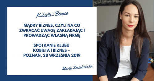 Spotkanie Klubu KOBIETA I BIZNES - Poznań, 28 września 2019