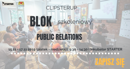 ClipsterUP - Blok szkoleniowy I "PR"