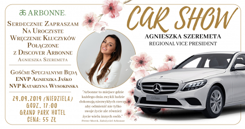 CAR SHOW Agnieszka Szeremeta | OSTATNIE MIEJSCA