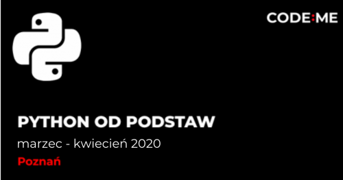 CODE:ME | Python od podstaw (marzec - kwiecień ) || Poznań