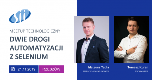 Meetup technologiczny: Dwie drogi automatyzacji z Selenium