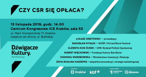 Dźwigacze Kultury 2019 - Czy CSR się opłaca?