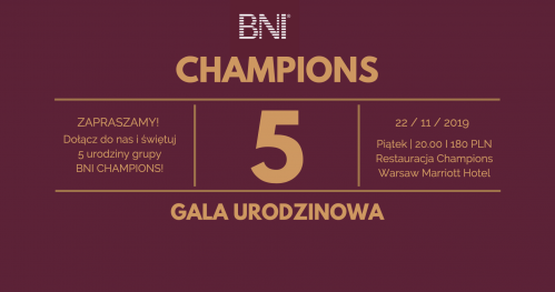5 Gala Urodzinowa BNI Champions
