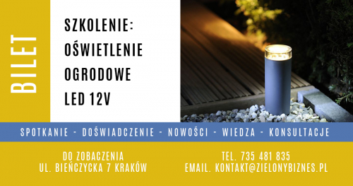 Szkolenie - Projektowanie i instalacja oświetlenia ogrodowego 12V